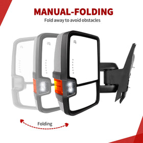 YITAMOTOR LED turn signal illuminated on mirror housing offering safer lane changes