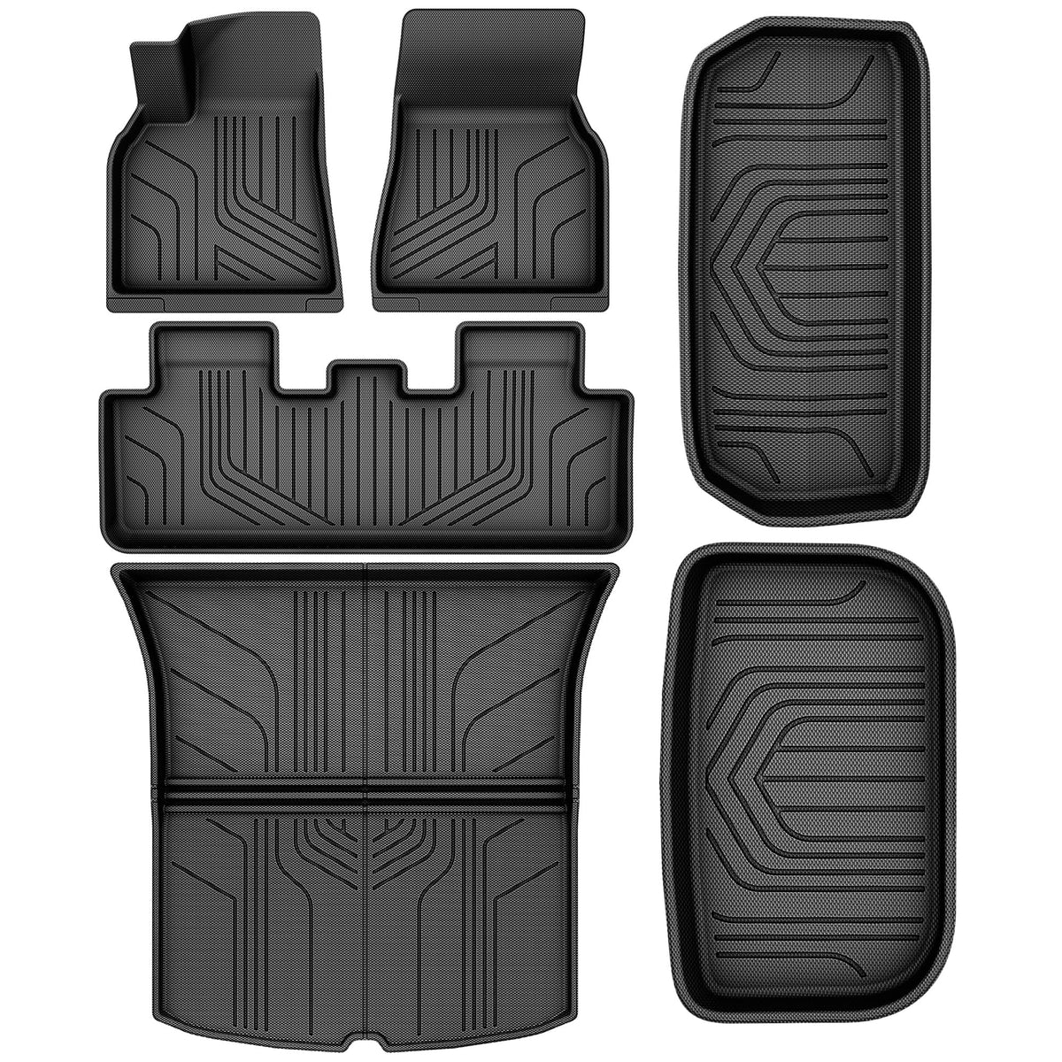 YITAMOTOR front liners top view showing precise fit and all-weather protection