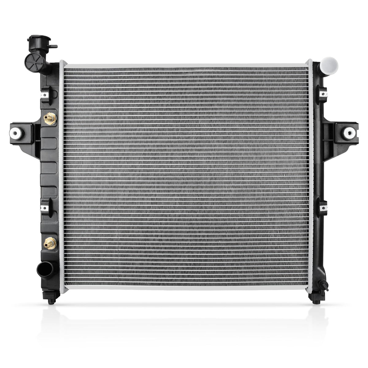 YITAMOTOR radiator front view showing fitment and sturdy construction benefit