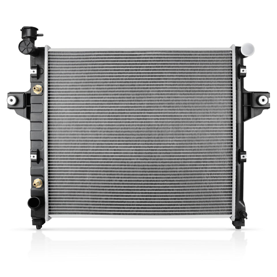 YITAMOTOR radiator front view showing fitment and sturdy construction benefit