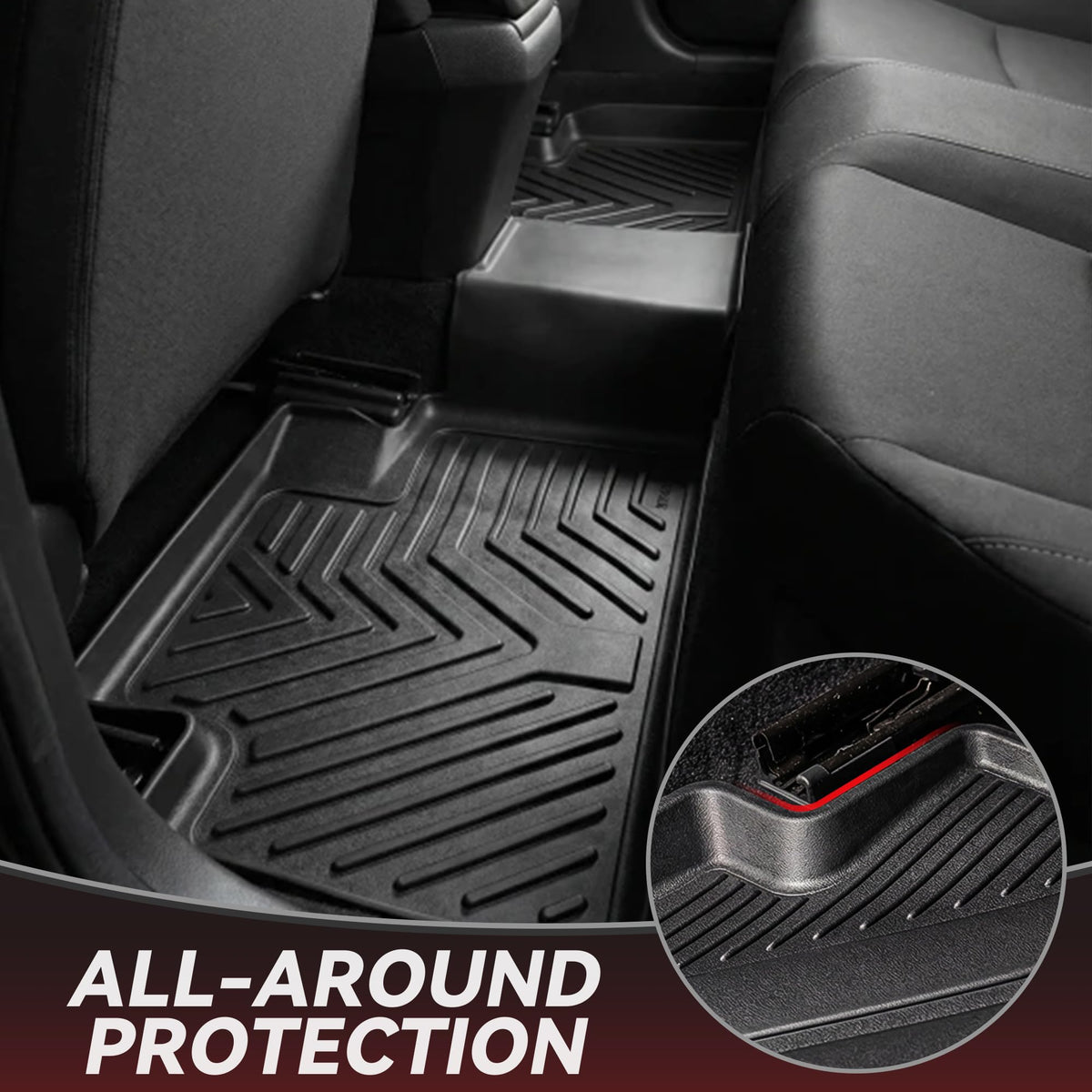 YITAMOTOR raised edge lip trapping liquid and stopping spills