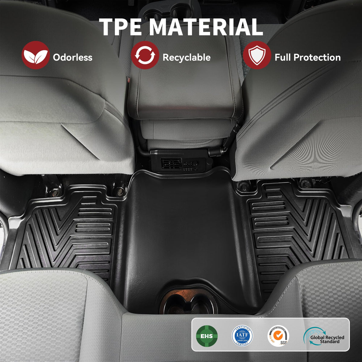 YITAMOTOR raised edges containing spills to protect carpet