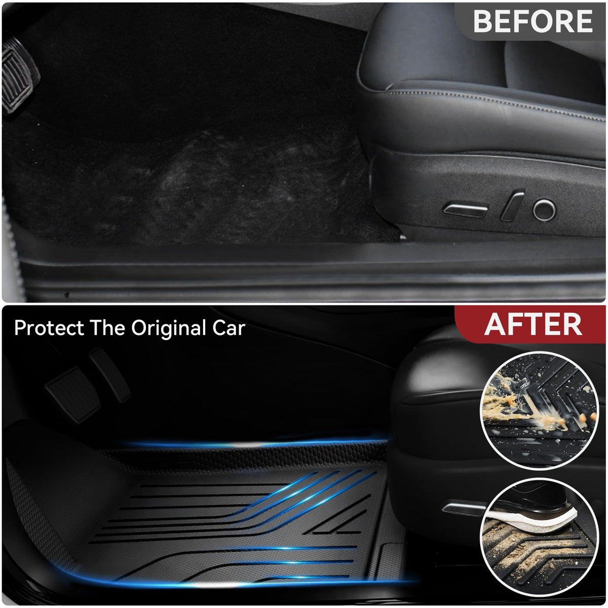 YITAMOTOR rear cargo liner installed containing groceries and preventing spills