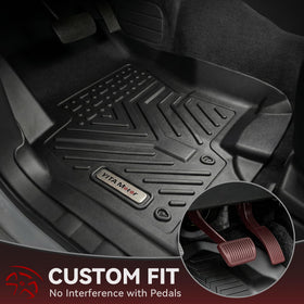 YITAMOTOR rear row liners covering back seat floor area for easy cleanup