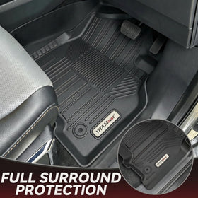 YITAMOTOR rear row mats covering full crew cab flooring