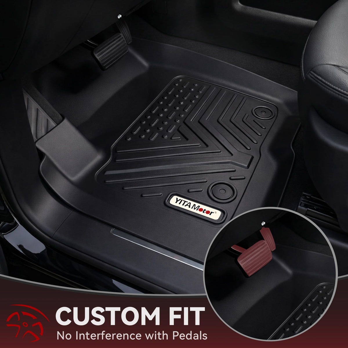 YITAMOTOR rear mats covering underseat storage area providing complete protection