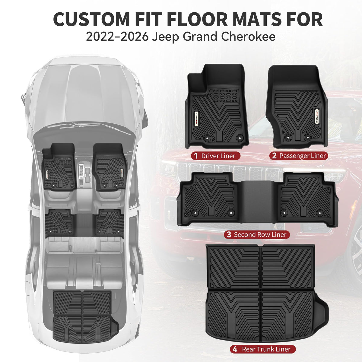 YITAMOTOR retainer clip installation securing mats from shifting