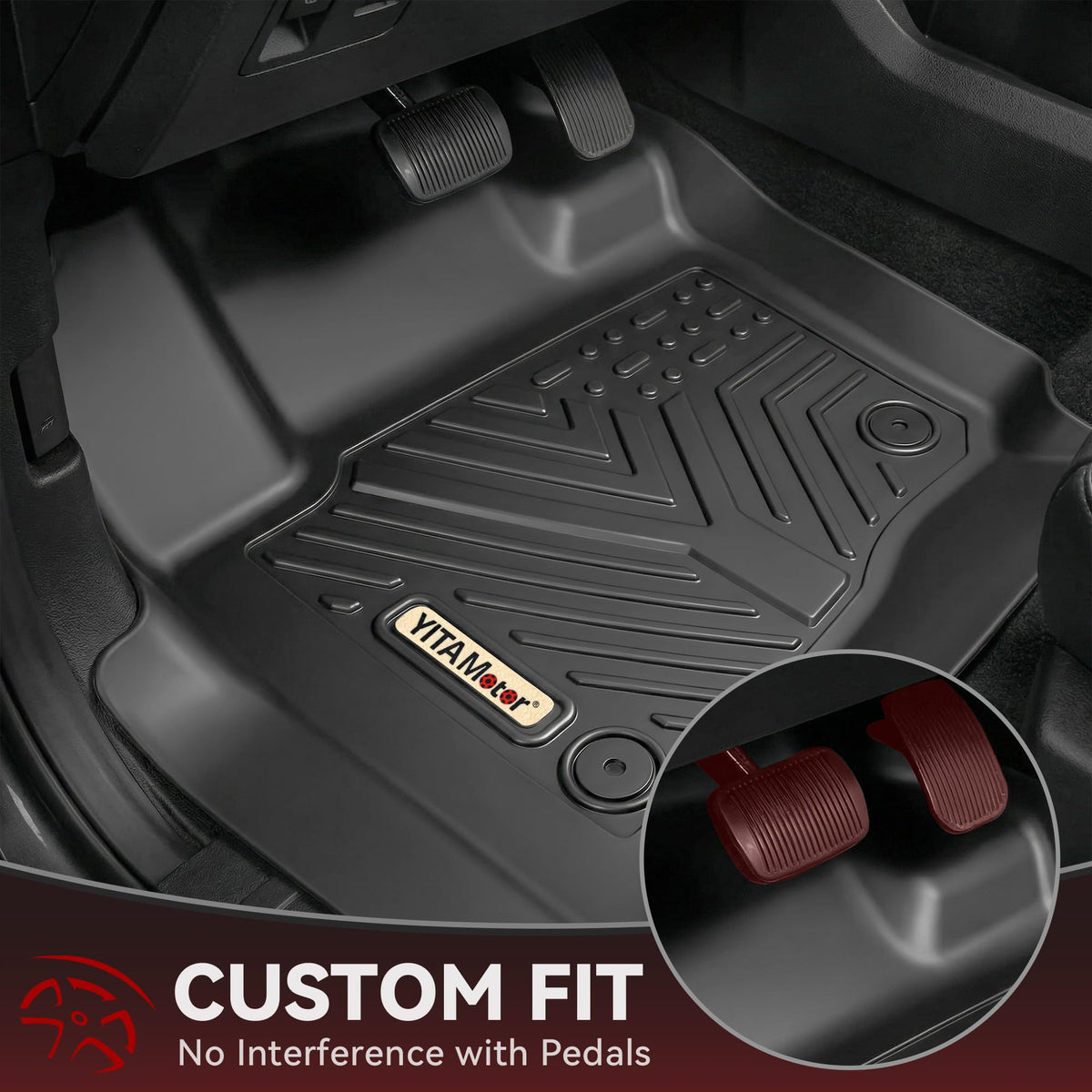 YITAMOTOR second-row liner fitted under captain seat for spill containment