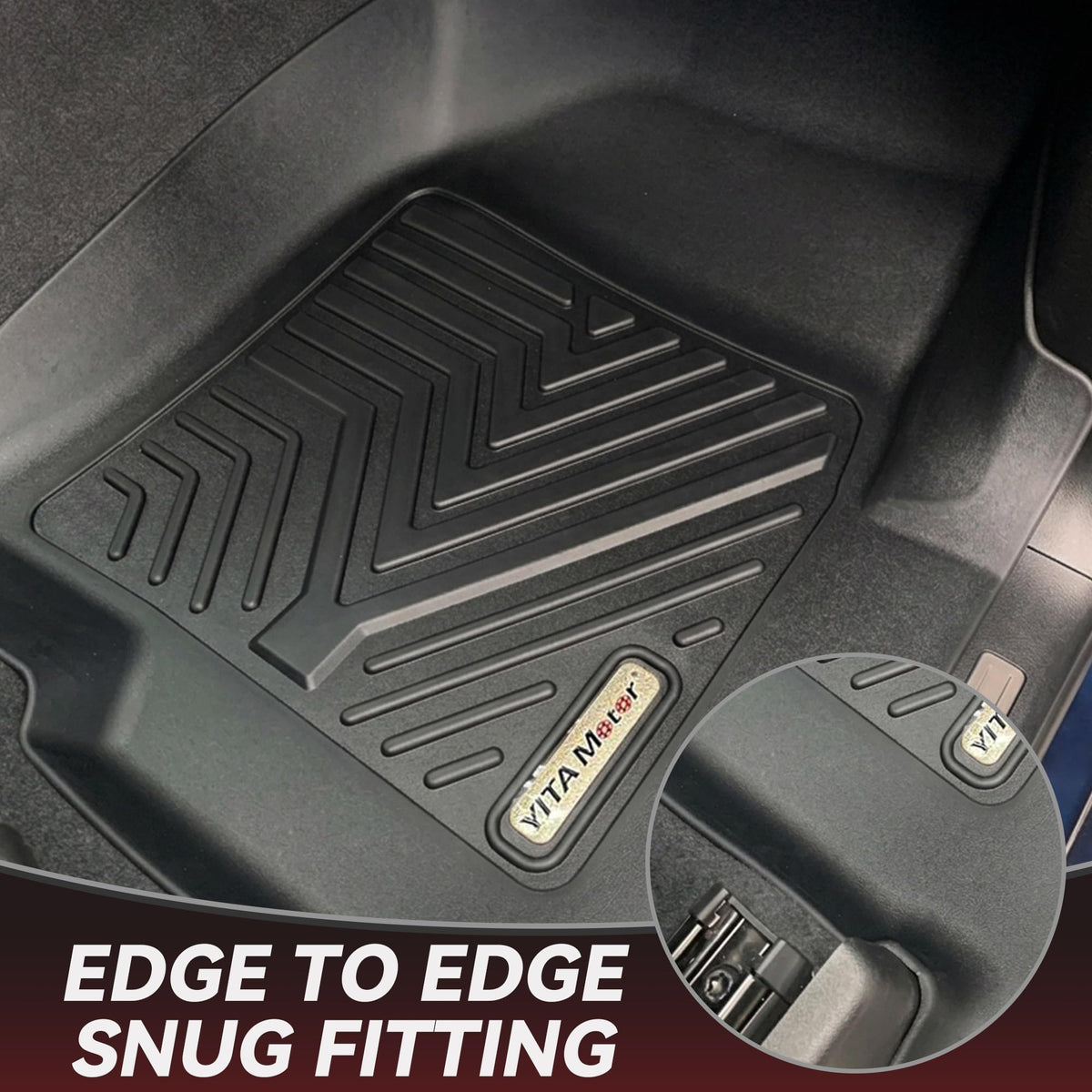 YITAMOTOR raised edge detail preventing spills from reaching carpet