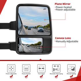 YITAMOTOR mirror side with turn signal illuminated for enhanced road signaling
