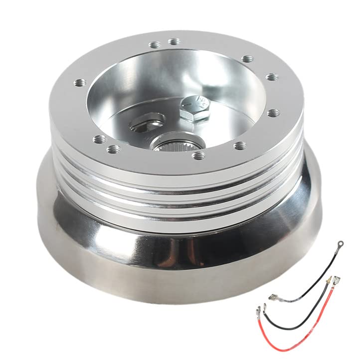 YIUIY adapter front view showing bolt pattern and secure fit benefit