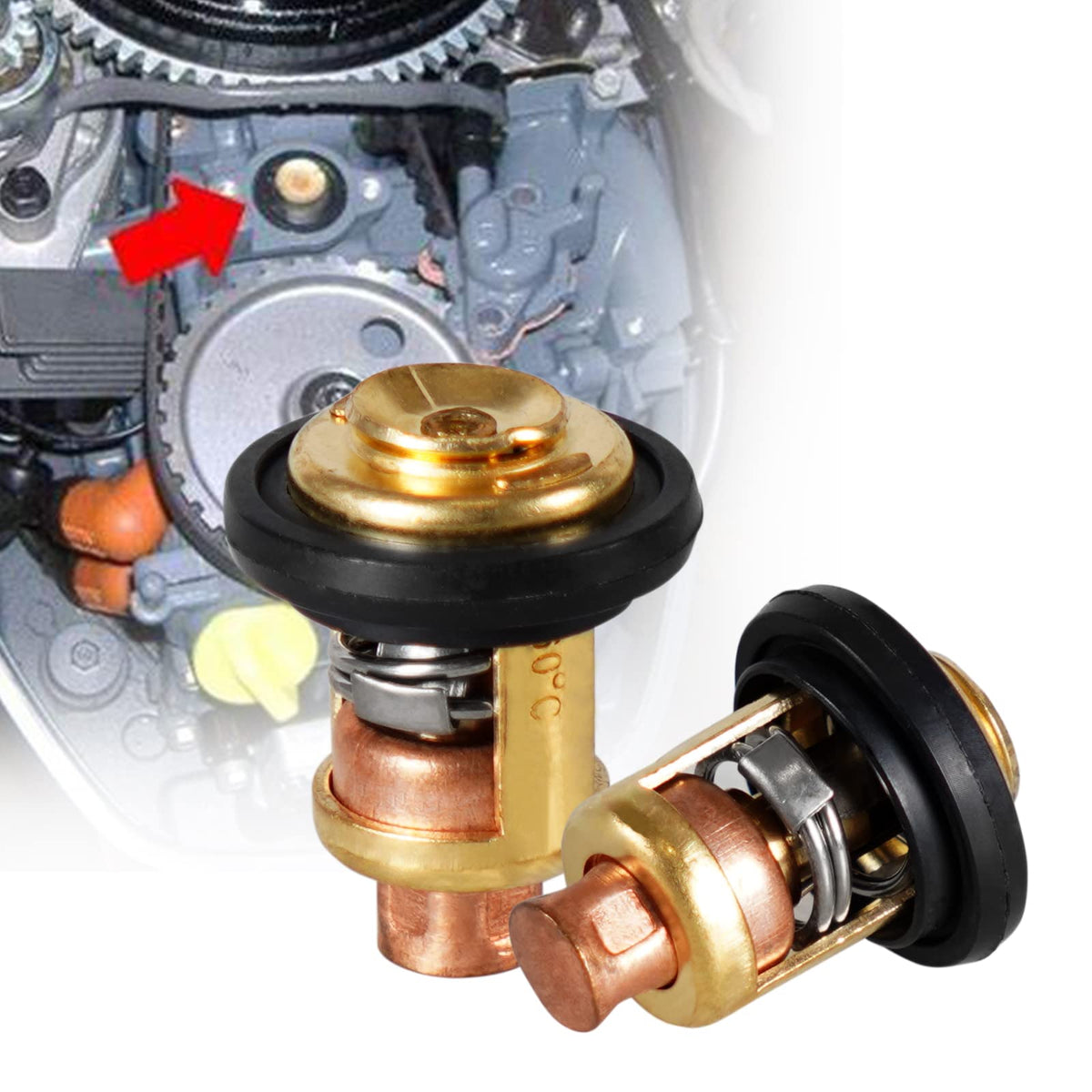 YIUIY thermostat front view showing shape and mounting for quick identification and fit
