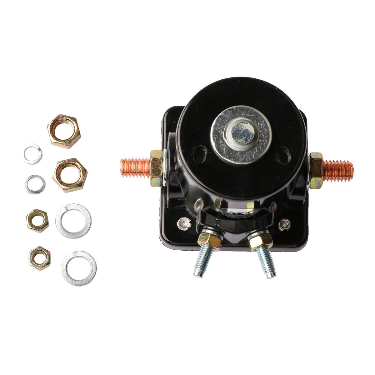 YIXIN solenoid mounted on outboard engine demonstrating straightforward fit