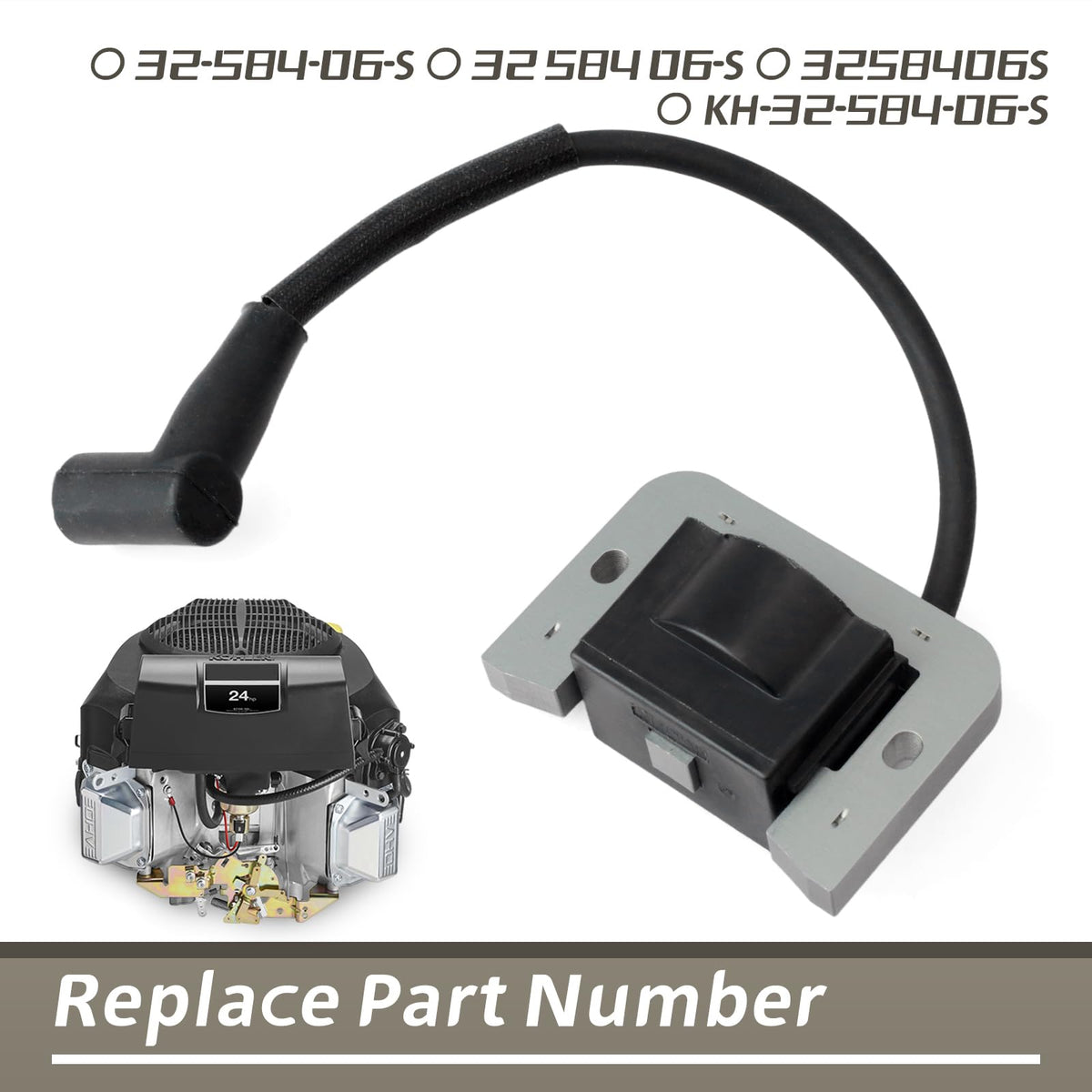 YIYANTO ignition coil side profile highlighting mounting points for easy swap