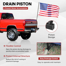 YIYITOOLS drain piston detail preventing water accumulation and rust
