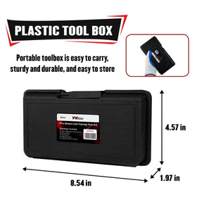 YIYITOOLS tools laid next to ruler for scale demonstrating compact, workshop-ready size