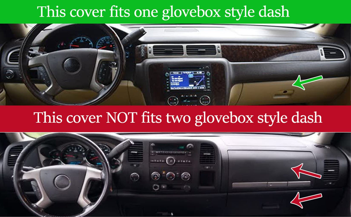 Yiz dash cover installed driver view reducing windshield glare and sun damage