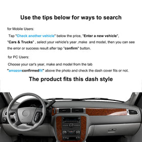 Yiz dash cover installed passenger view preserving dash appearance and vents