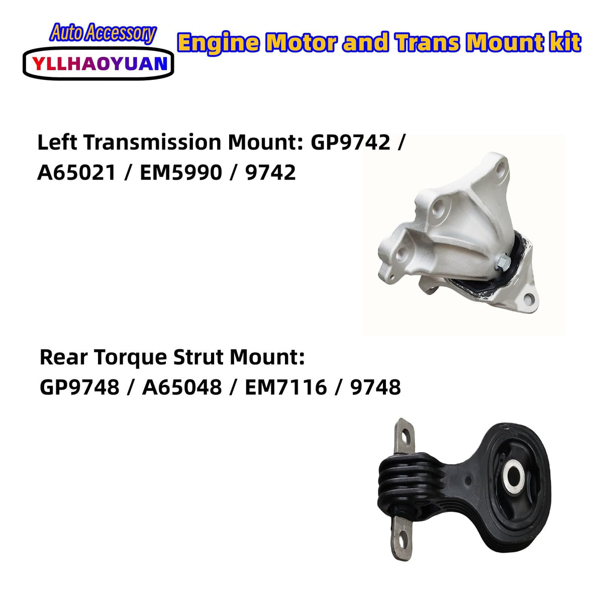 Yllhaoyuan mounts installed under hood reducing vibration and improving comfort