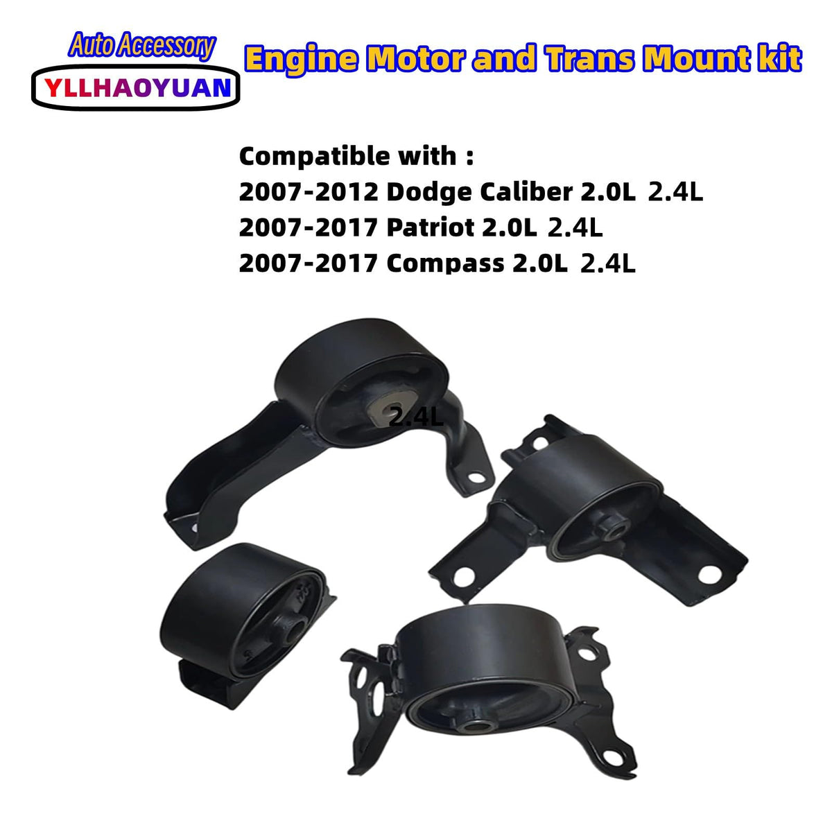 Yllhaoyuan rear engine mount close-up showing reinforced rubber for vibration control