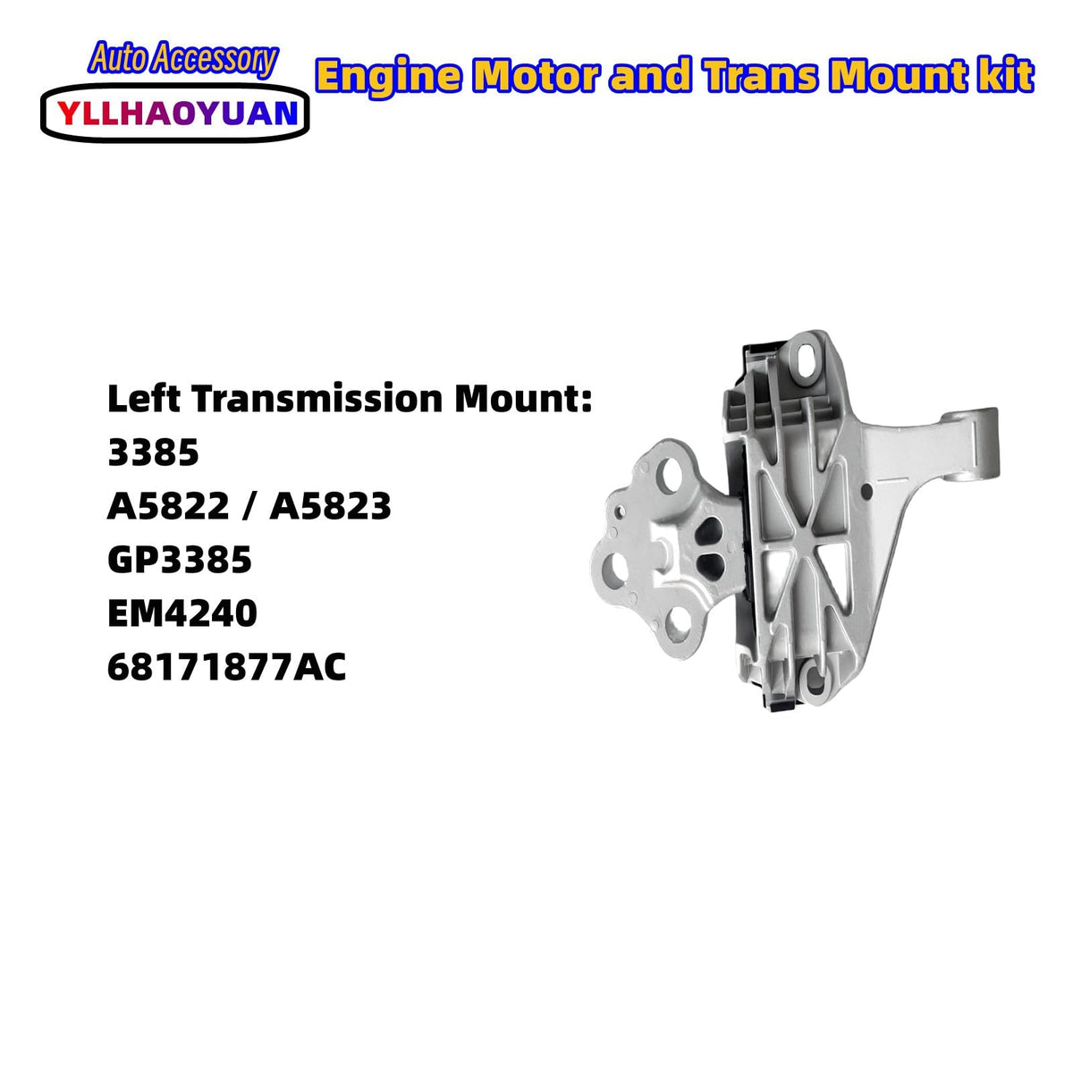 Yllhaoyuan rear torque strut mount near jack showing size and install scale benefit