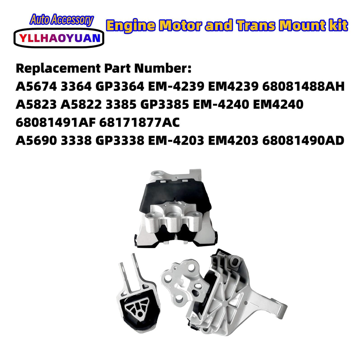 Yllhaoyuan right motor mount detail highlighting reinforced rubber and metal for stability
