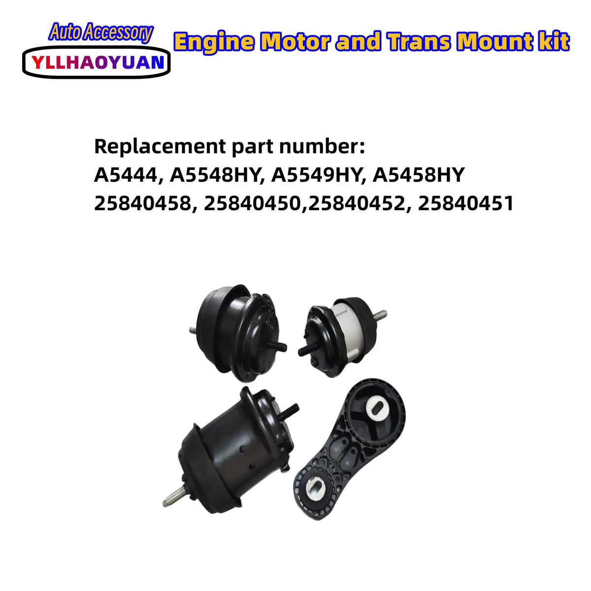 Yllhaoyuan transmission mount label and detail for correct OEM match