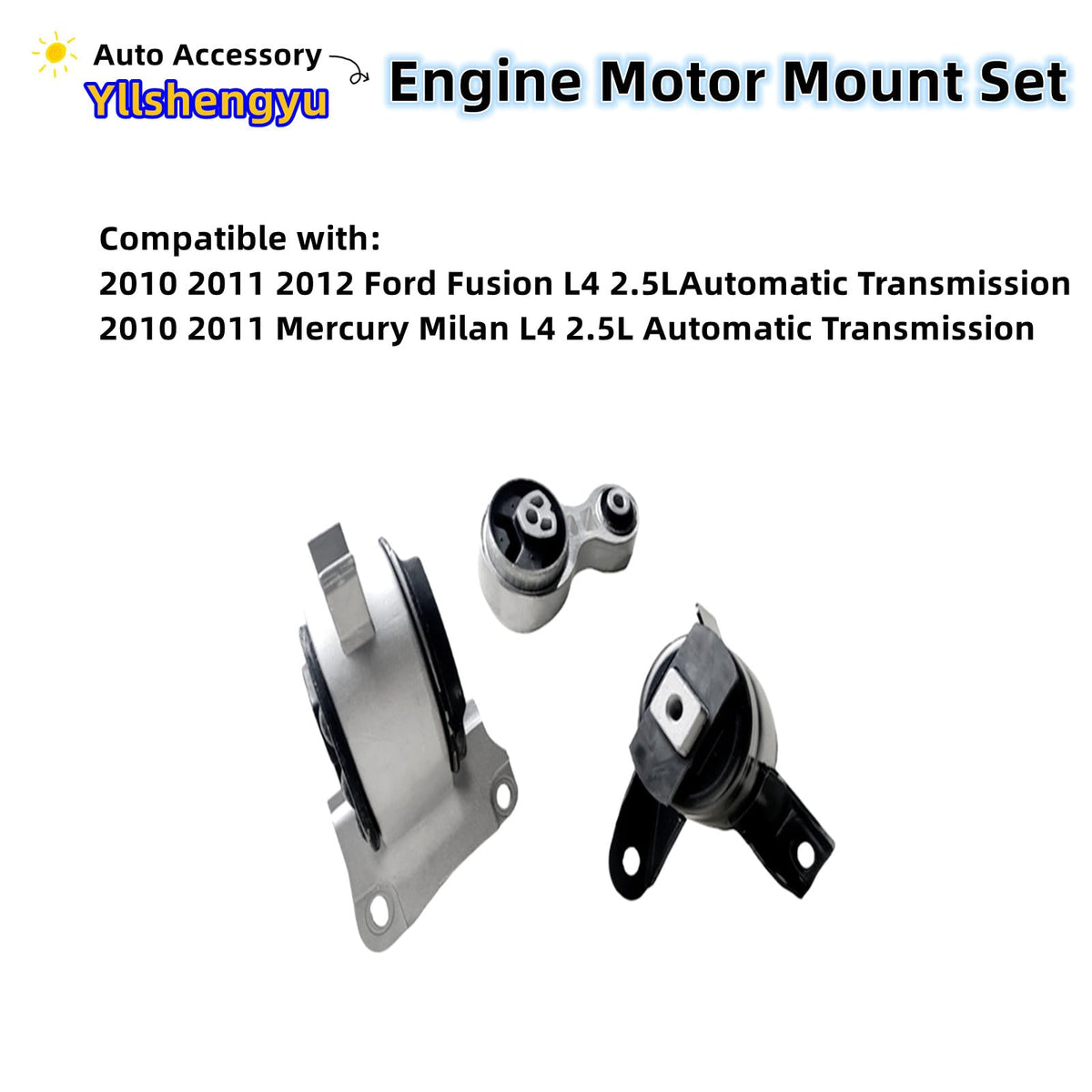 Yllshengyu front motor mount close-up showing rubber bushing and durable construction