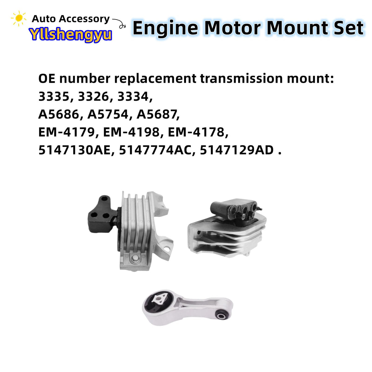 Yllshengyu right motor mount installed on a Dodge Journey showing restored stability