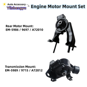Yllshengyu installed front motor mount on engine showing correct fit benefit: restores alignment