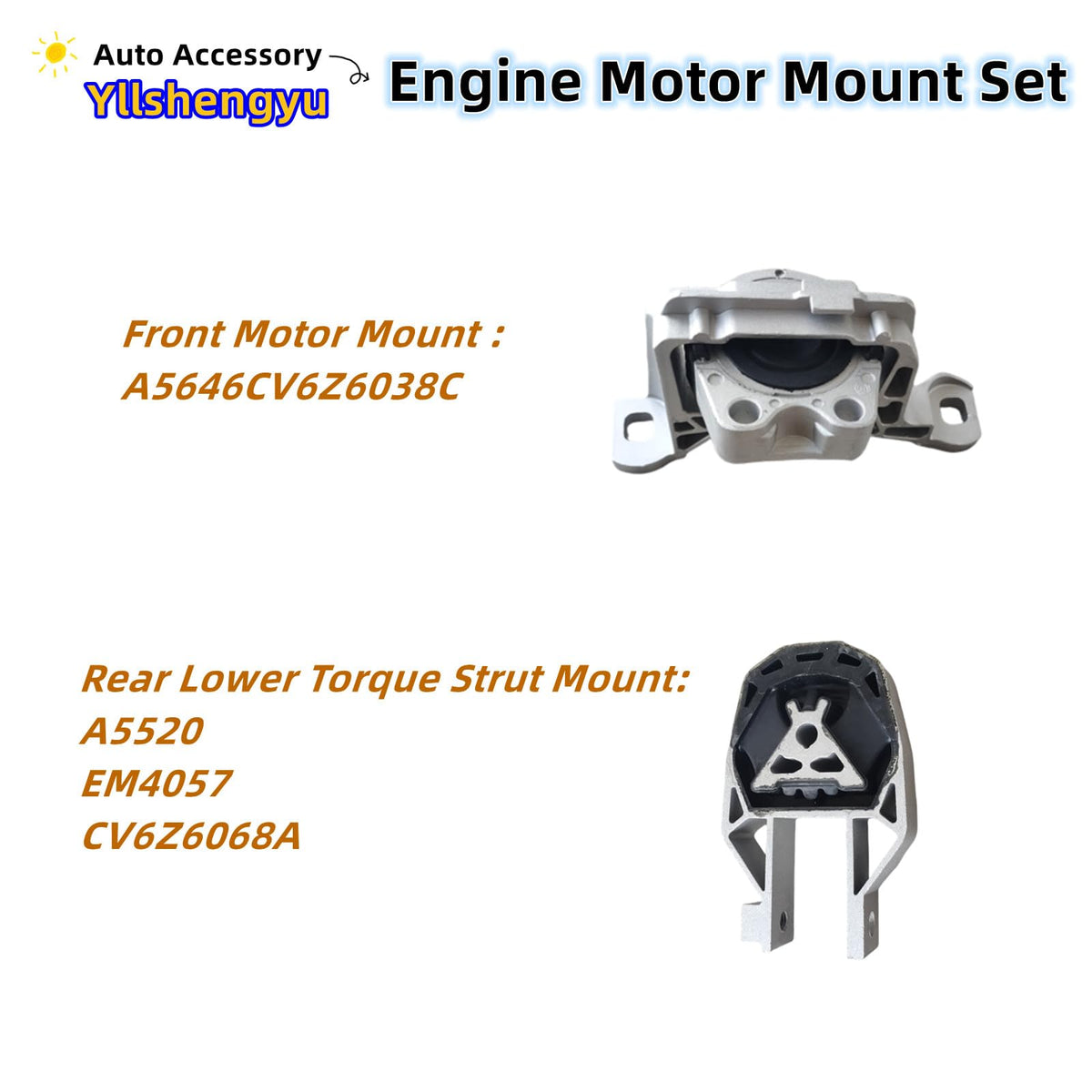 Yllshengyu engine and transmission mounts installed under hood for quieter ride
