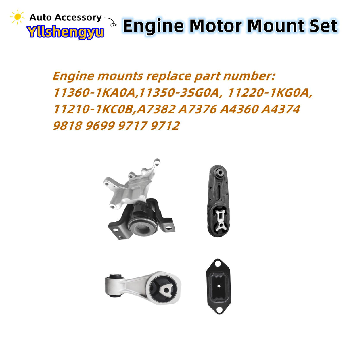 Yllshengyu transmission mount side view illustrating sturdy bracket and alignment benefit