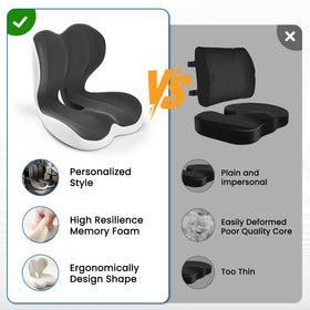 YLSCOO cushion installed in car seat boosting visibility and posture