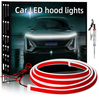 YM E-Bright front view showing full 59-inch strip and clear labeling for easy identification