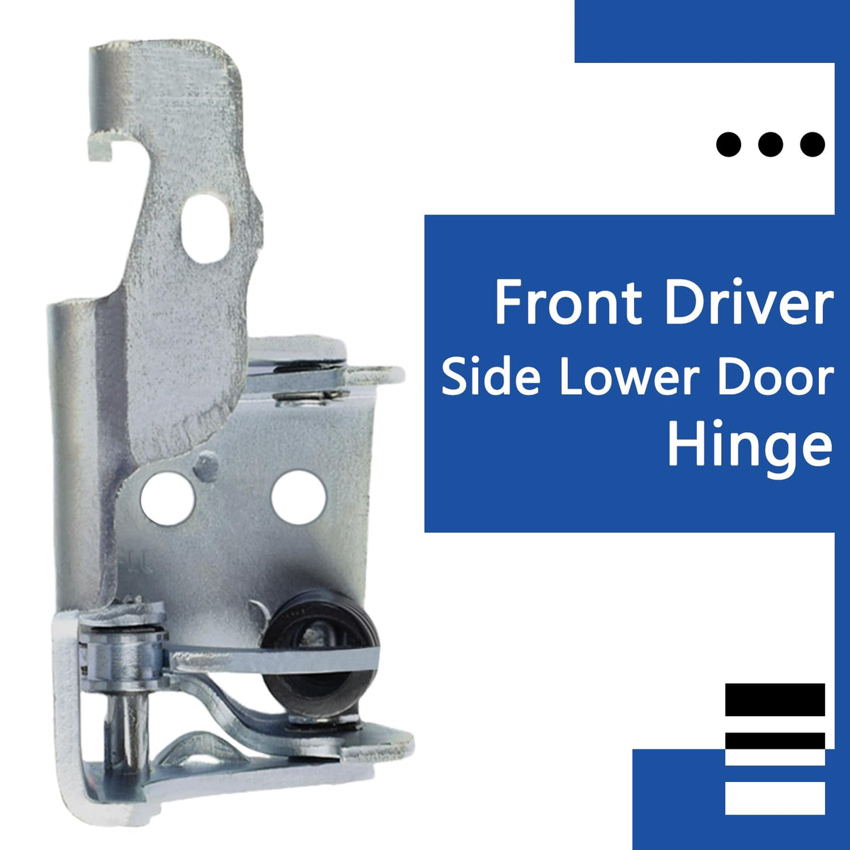 YMHHefy hinge installed on door with scale to show correct OEM fitment benefit