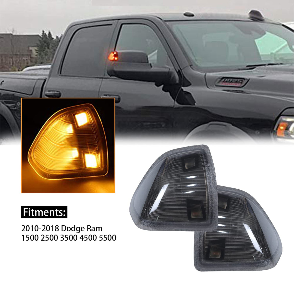 YMHHefy installed on Ram truck driving scene showing clear side signaling and style benefit