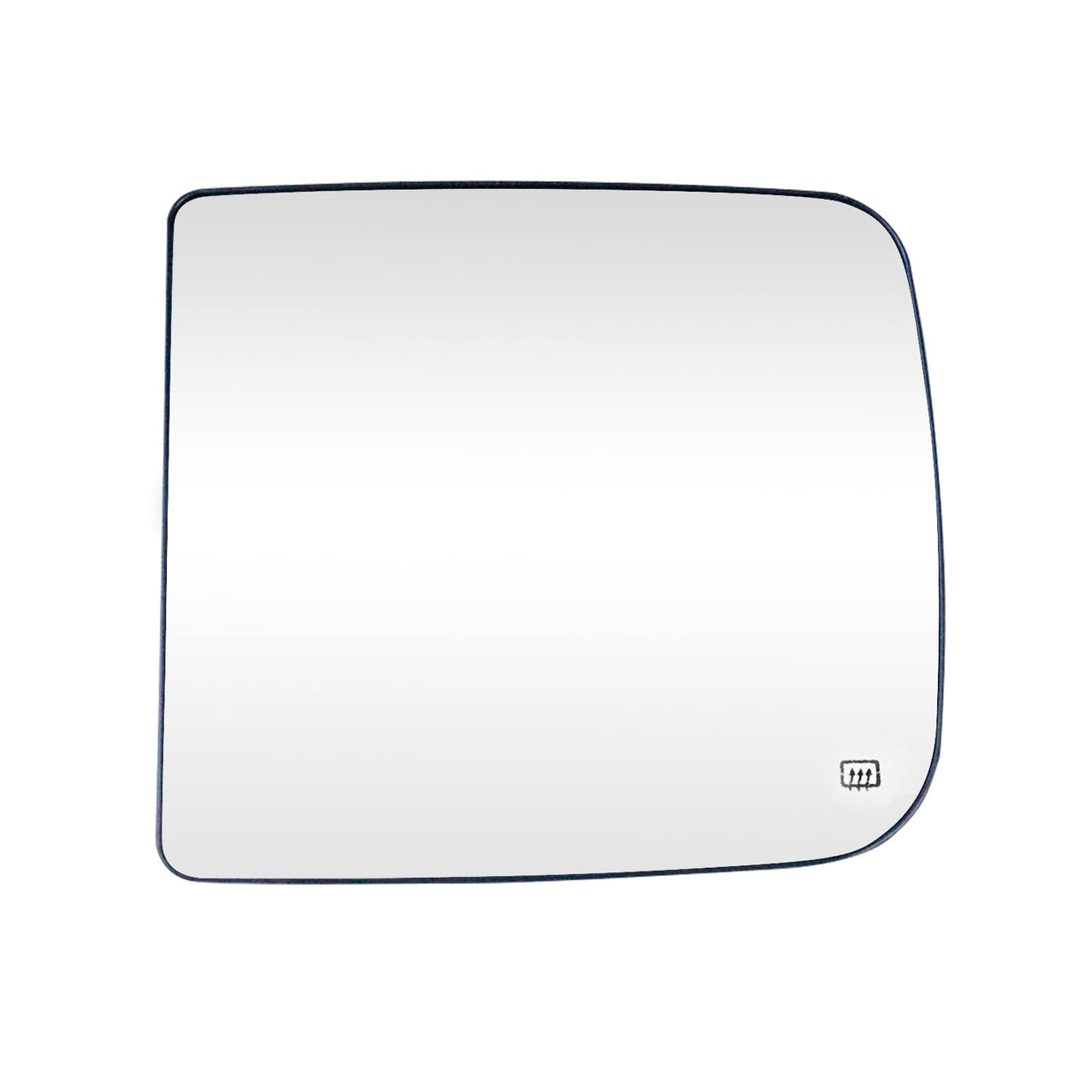 YMHHefy passenger mirror front view showing full reflective surface and clear sightline
