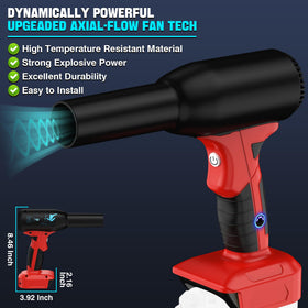 YNDZ nozzle and airflow detail highlighting concentrated wind for fast dust removal