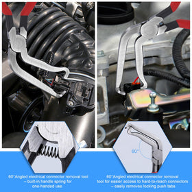 ynhay micro-knurled tips texture providing secure non-slip grip on connectors