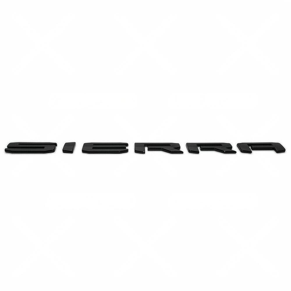 Yoaoo installed SIERRA emblem on truck liftgate illustrating seamless factory-style look.