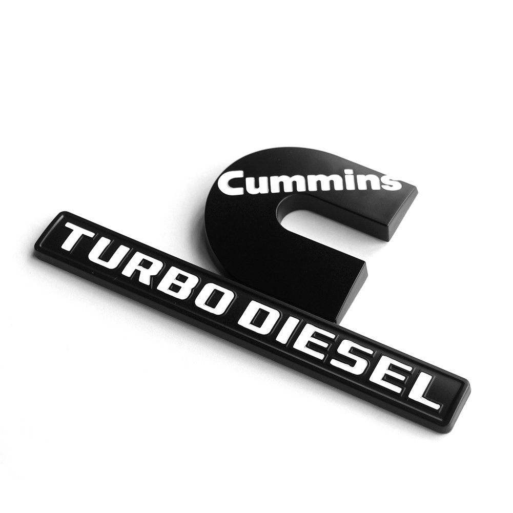 Yoaoo Cummins emblem installed on truck side showing cohesive OEM appearance