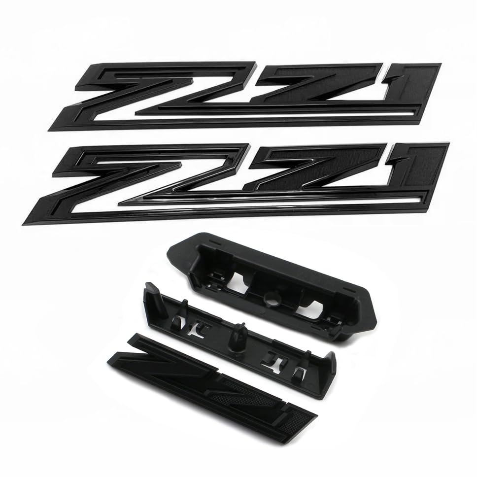 Yoaoo grille emblem front view showing sleek all-black finish and curb appeal