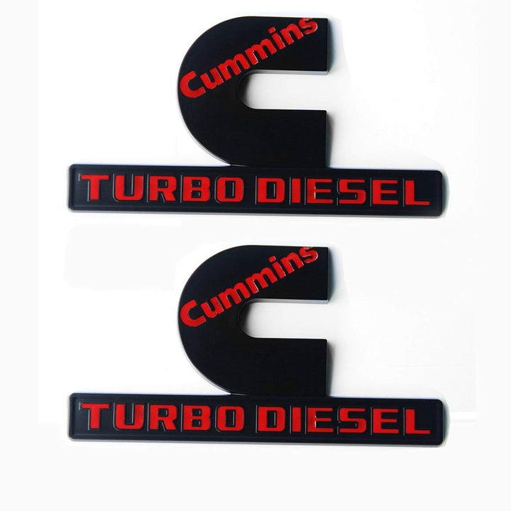 Yoaoo front view of red Cummins emblem pack showing bold branding and fit