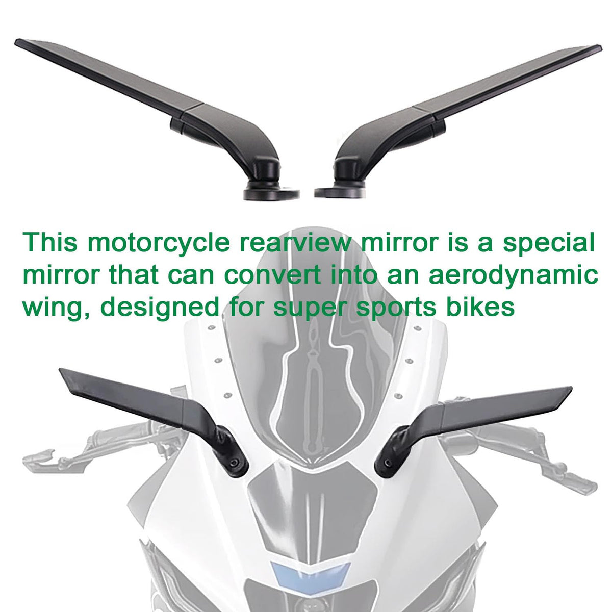 YOBEYI adjustable rotating joint detail for precise mirror positioning benefit