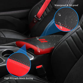 YOFAMO installed in Dodge Challenger showing full console coverage and clean look