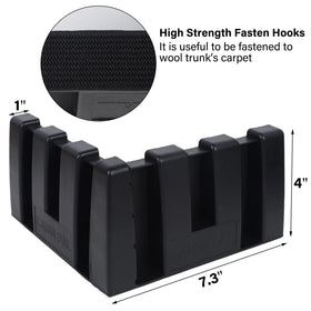 YOFIT close-up of integrated hook demonstrating secure carpet grip