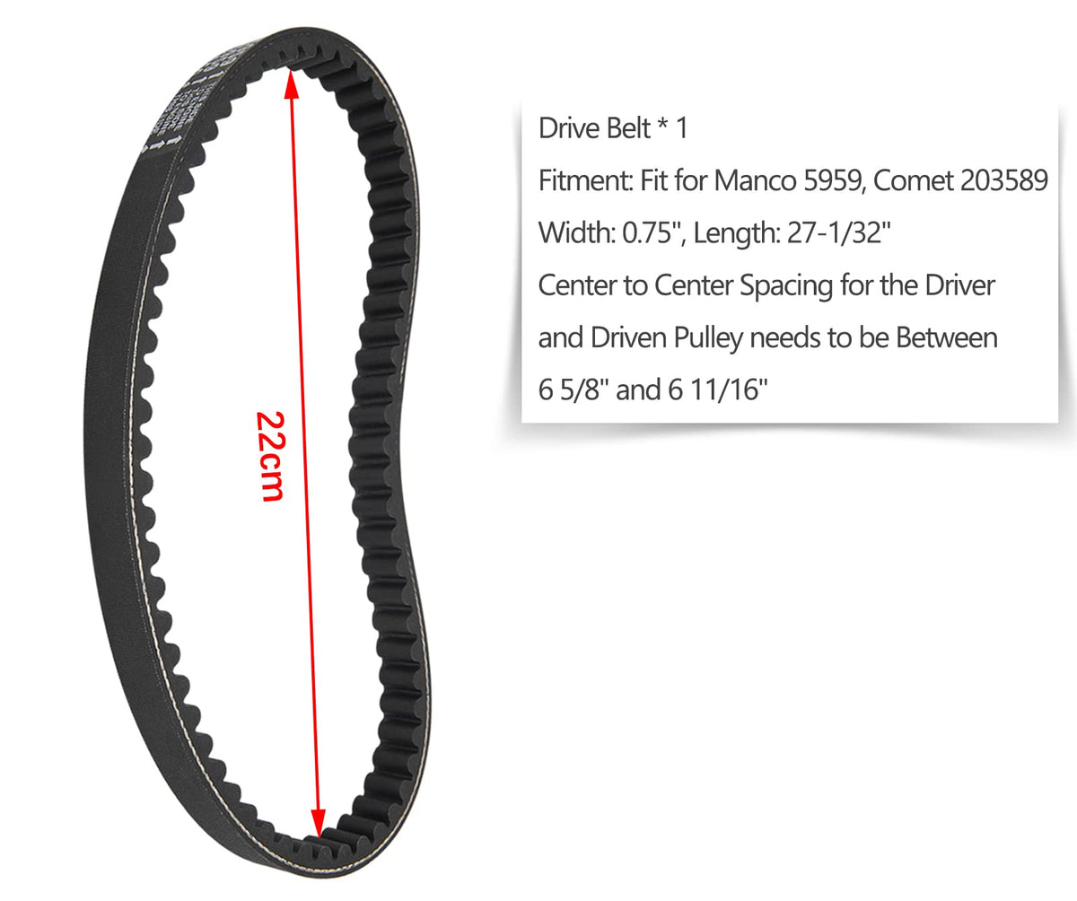 YOHIB pulley profile detail demonstrating correct belt seating and grip