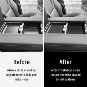 YOJOJOCO liner installed in Tundra console showing tidy organization benefit
