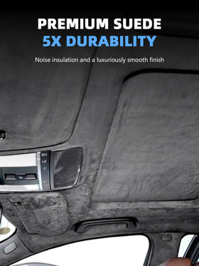 YOKKIP installed headliner in car demonstrating clean, crease-free look