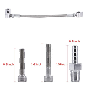 Yokolos kit beside orings and bolts showing included hardware convenience